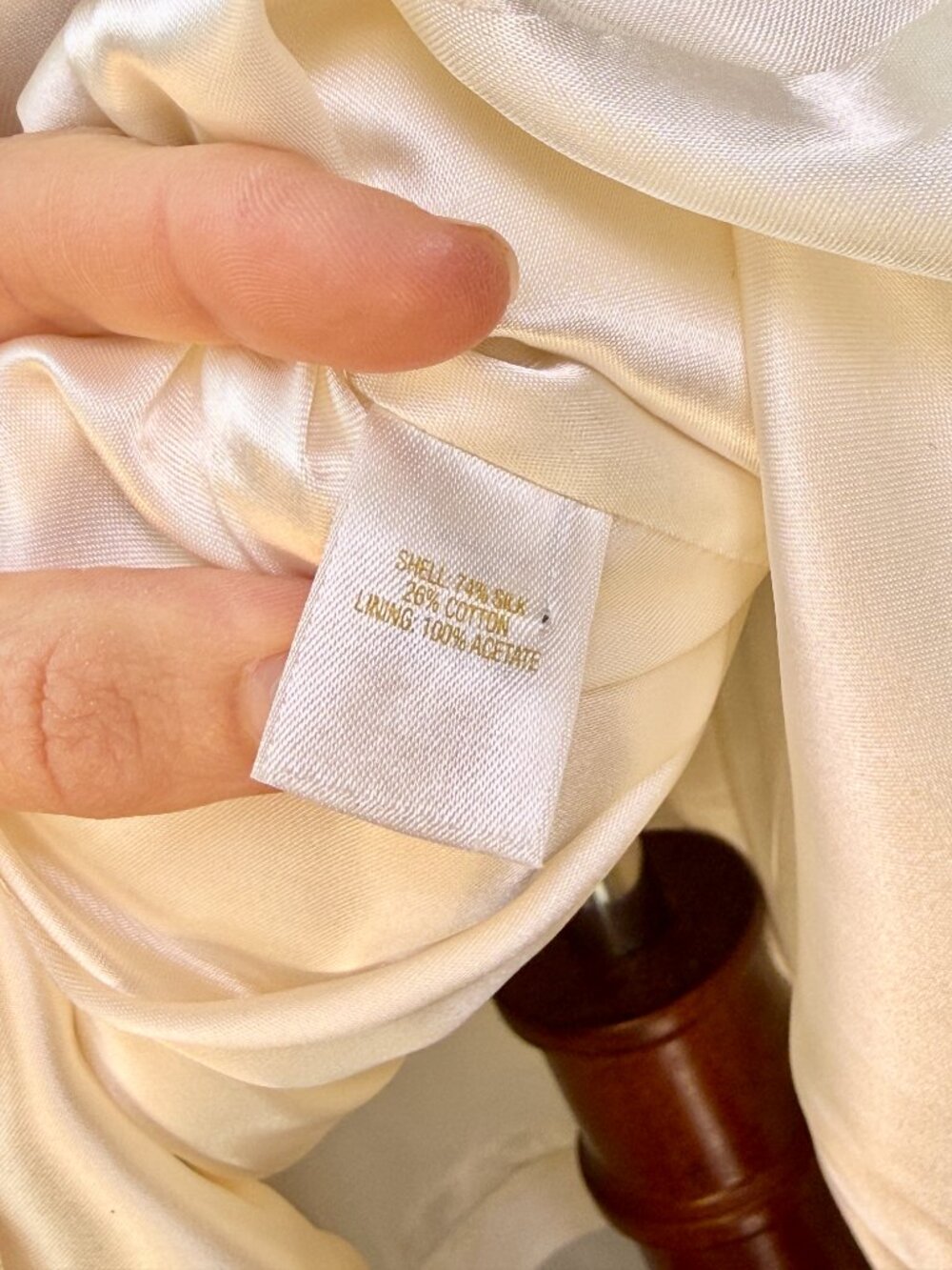 Kate Spade Wedding Belles Jillian Bow Dress Ivory Silk Blend Size 4 Sleeveless - Picture 9 of 11